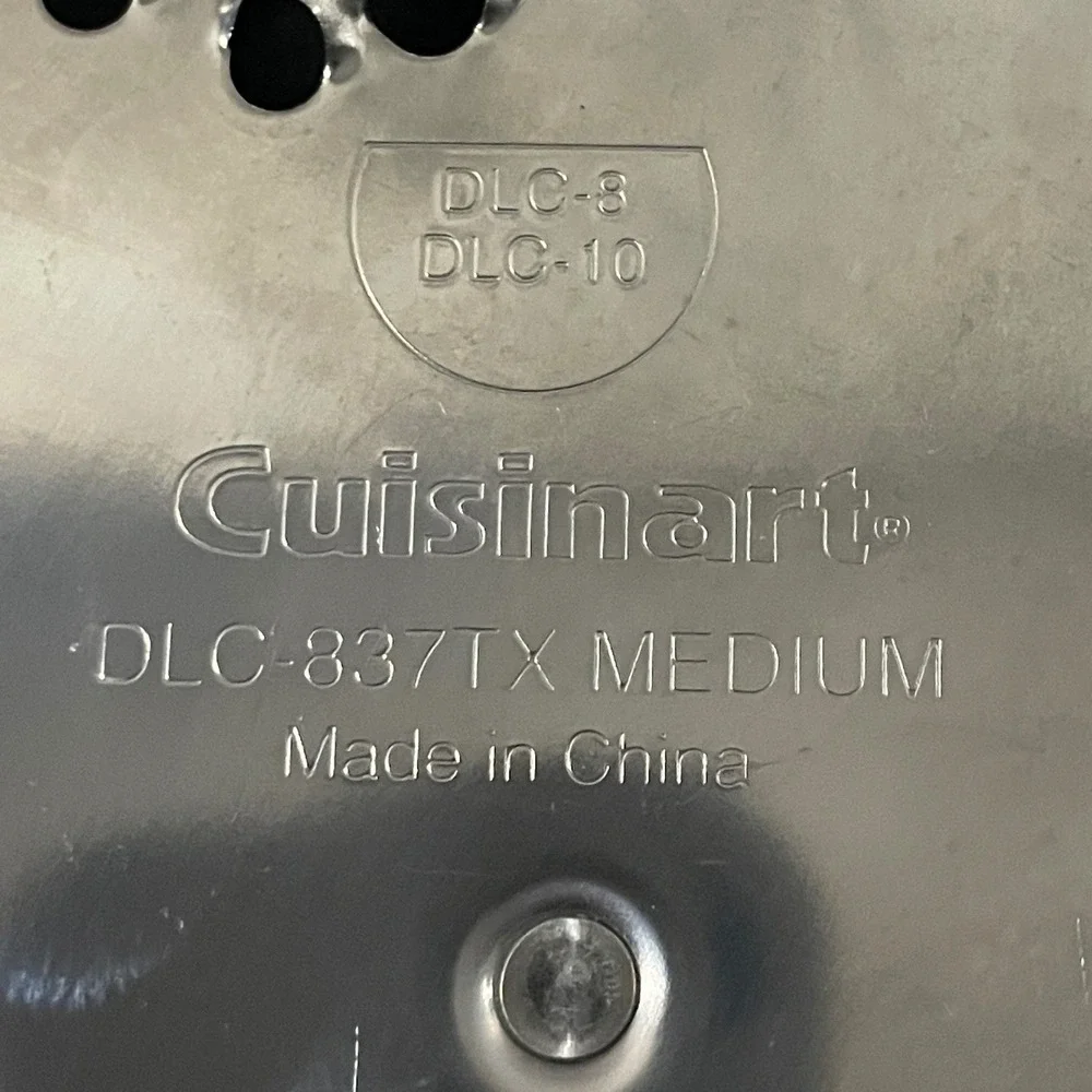 Cuisinart Food Processor Discs DLC-844TX 4mm‎ Slicer & DLC-837TX Medium Shredder